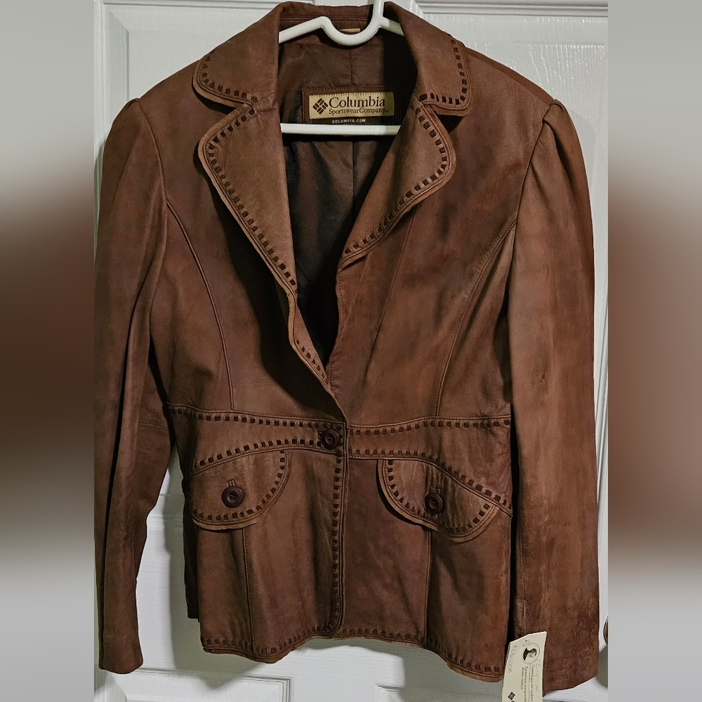 Columbia RYDR Suede Leather Blazer